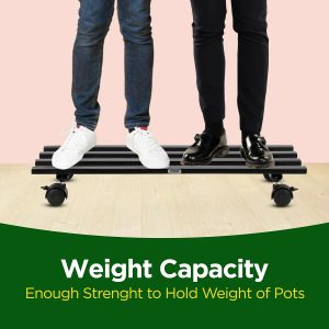 Heavy-Duty Rolling Metal Plant Stand – Mobile Garden Display Trolley