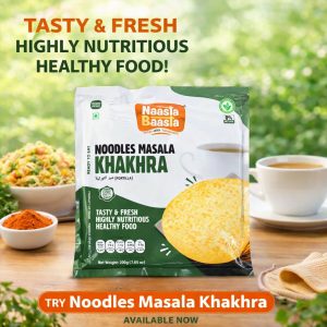 Naasta Baasta Noodles Masala Khakhra – Ready To Eat Whole Wheat Crispy & Highly Nutritious Healthy Snack (200gm)