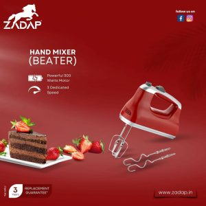 Zadap 300W Electric Hand Beater 2 Year Warranty
