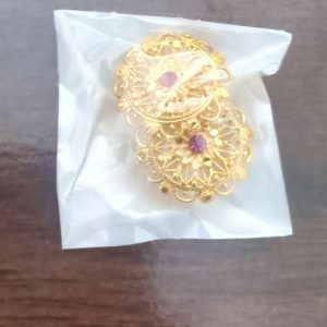 Party Wear Golden Jhumki | Elegant Ethnic Earrings for Girls