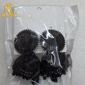 Black Oxidized Traditional Earrings