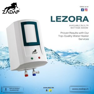 ZADAP 3kW Instant Geyser 4 Way Safety (3L)