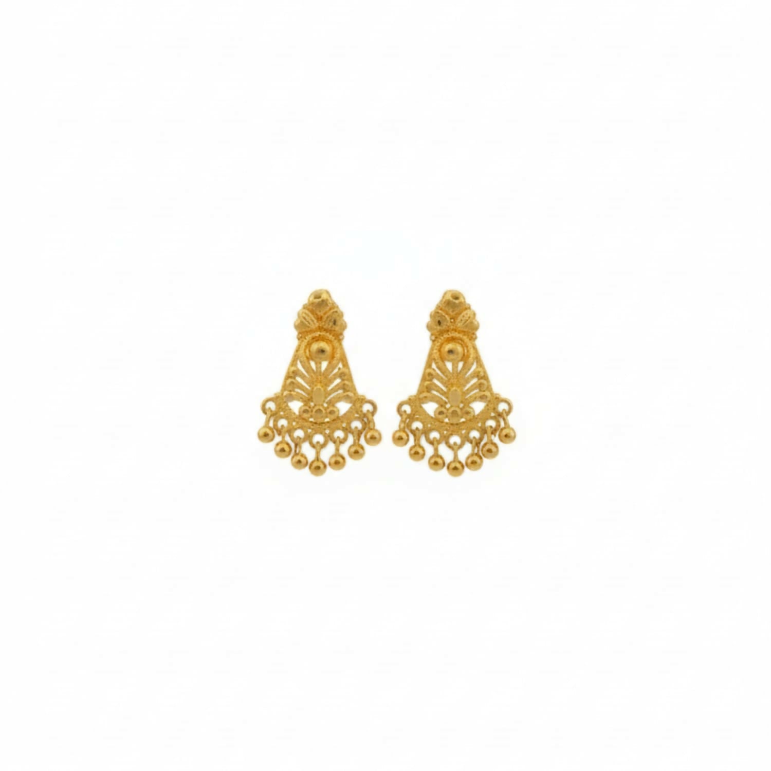 ELEGANT GOLDEN EARINGS| Women & Girl Traditional Jewellery Stylish Fancy Jhumki/Jhumka Earrings - Image 4