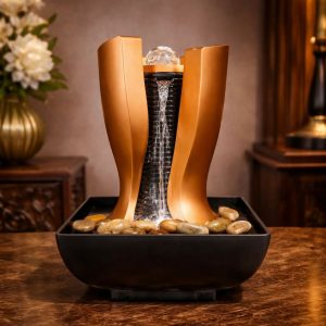 Elegant LED Tabletop Water Fountain with Crystal Ball Design