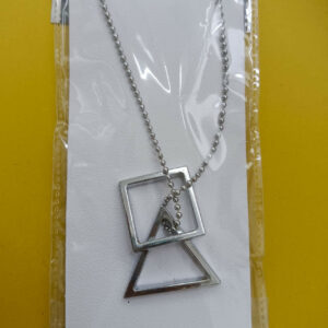 Square And Triangle Chain Pendant For Men