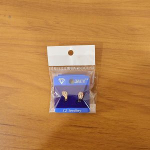 Elegant Gold Finish Stone Stud Earrings for Women & Girl