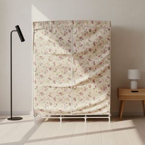 8 Compartment Portable Fabric Wardrobe Closet, Collapsible Wardrobe Racks