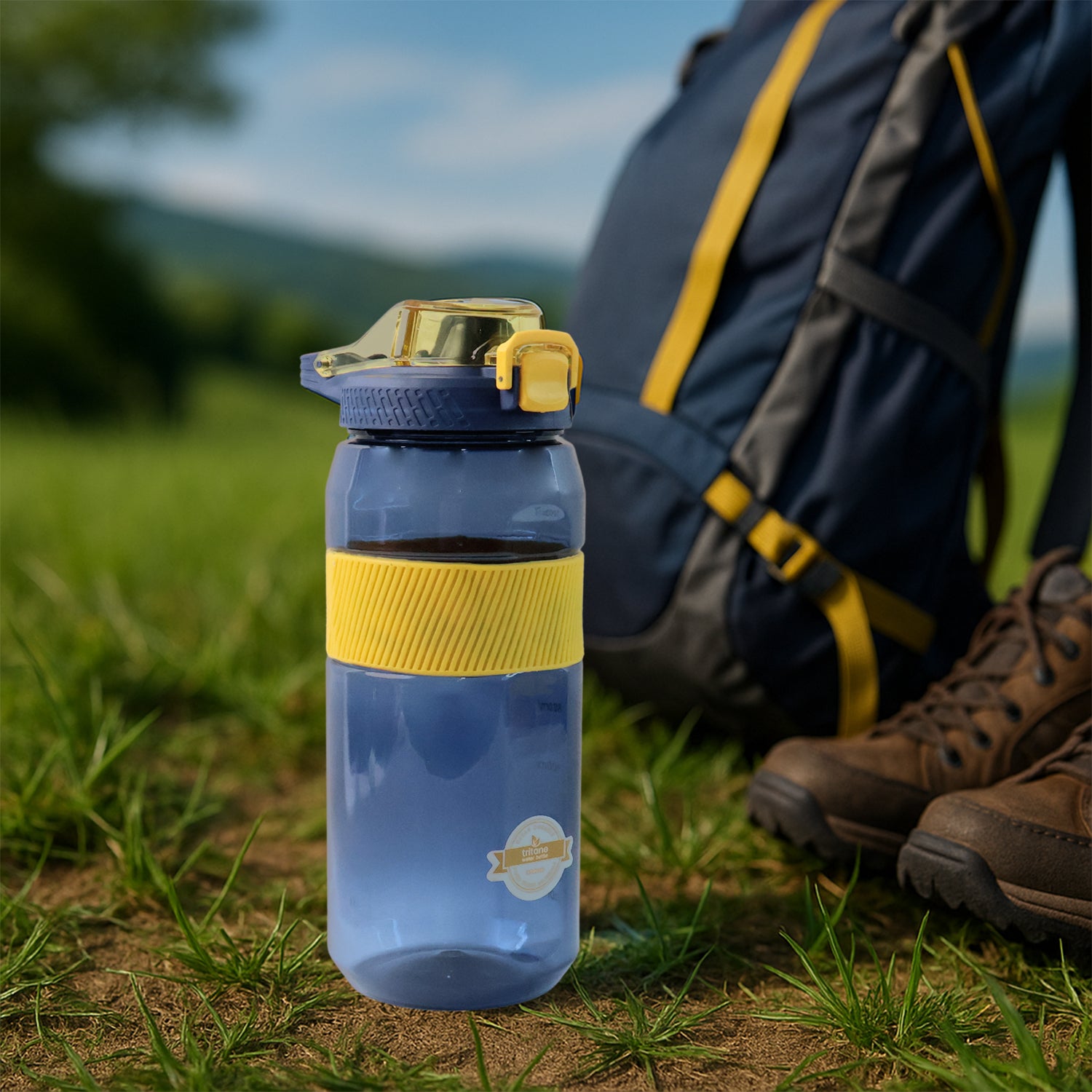 Sports Water Bottle with Flip Lock Lid 1400ml - (1 Pc) - Image 6
