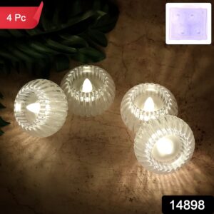 LED Flameless Decorative Candles (4 Pc)