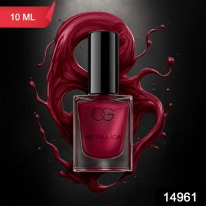 OG Beauty Premium Scarlet Red Metallica Nail Polish (1 Pc / 10 ML)