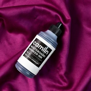 Camlin Whiteboard Marker Ink 100 ml – Black Color Refill Ink for High Visibility