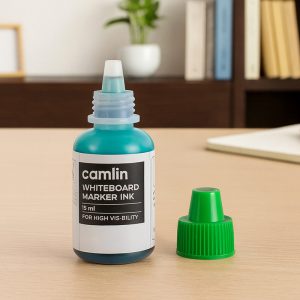 Camlin Whiteboard Marker Ink 15 ml – Green Color Refill Ink for High Visibility