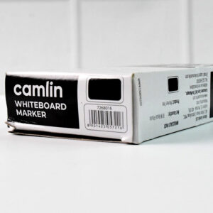 Camlin Whiteboard Marker – Black Color Bold Writing Refillable Markers (Pack of 10)