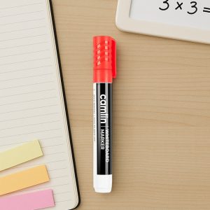 Camlin Whiteboard Marker Red – Bold Writing, Refillable Markers (Pack of 10)