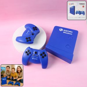 Sameo UltraZone Wireless Video Game Console with Dual Controllers – Plug and Play Gaming System for Family Entertainment