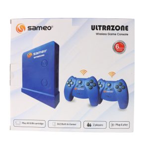 Sameo UltraZone Wireless Video Game Console with Dual Controllers – Plug and Play Gaming System for Family Entertainment