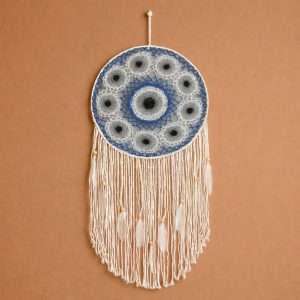 Handcrafted Dream Catcher Wall Hanging with Feathers Boho Decor