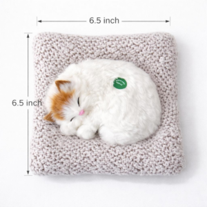 Sleeping Cat Soft Toy Dashboard Decor with Cushion, Cute Plush Showpiece