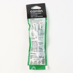Camlin Waterproof Marker Ink Cartridge – Green Refill for Whiteboard & Markers (1 Pc)