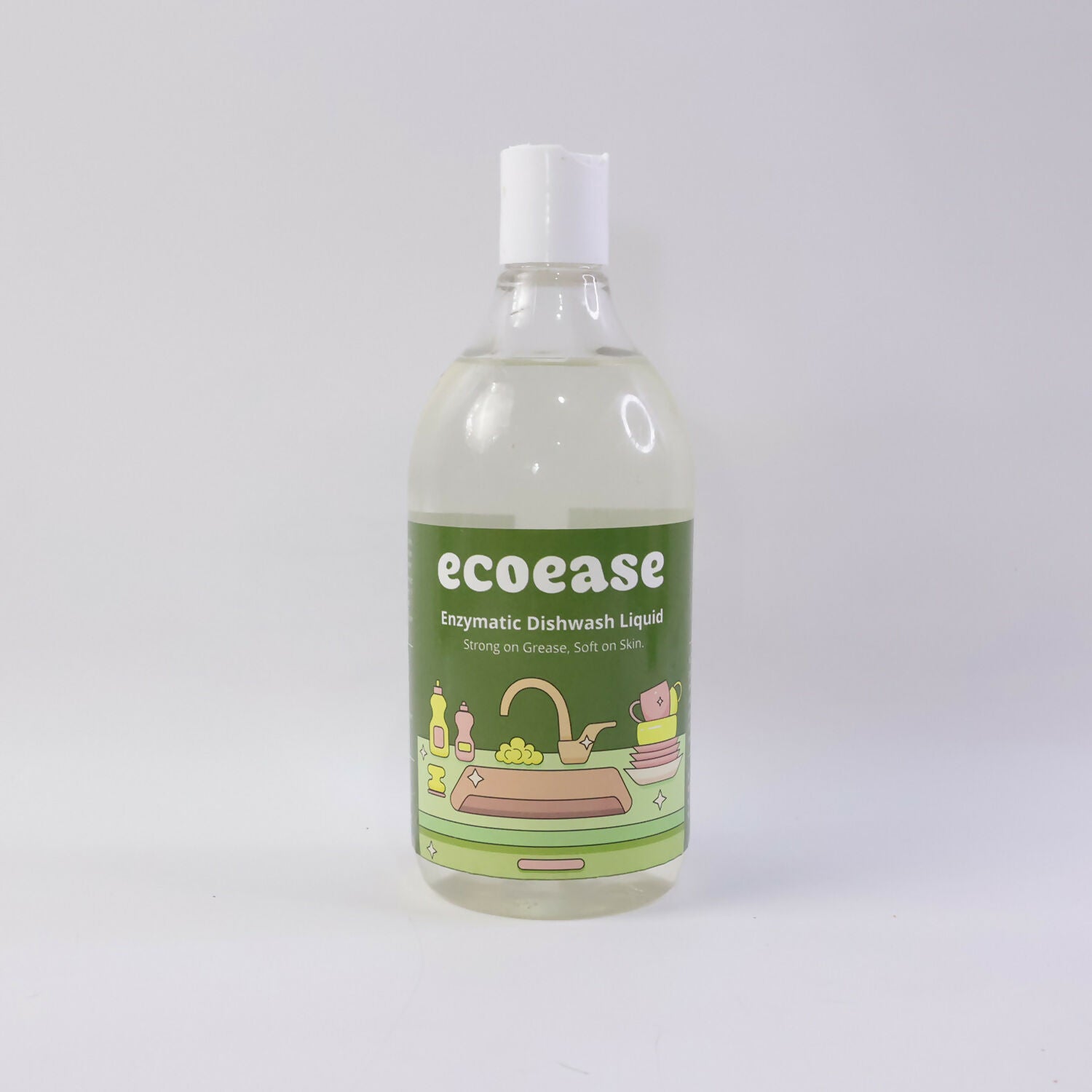 Ecoease Enzymatic Dishwash Liquid, Plant Based Grease Cutting Formula (500 ml) - Image 5
