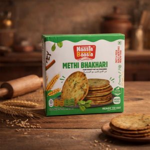 Naasta Baasta Methi Bhakhari Ready-to-Eat Crispy Fenugreek Wheat Snack (200 Gm)