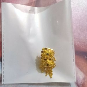 5 Line Side Latkan Golden Earrings with Mina for Women & Girls – Fancy Jewellery Gift