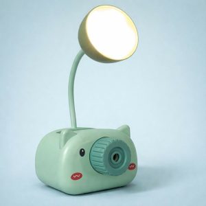 Kids LED Desk Lamp with Pencil Sharpener & Pen Holder Study Light