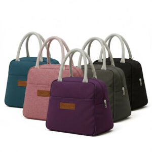 Premium Insulated Multicolor Tiffin Bag (Mix Colour/ 1Pc)