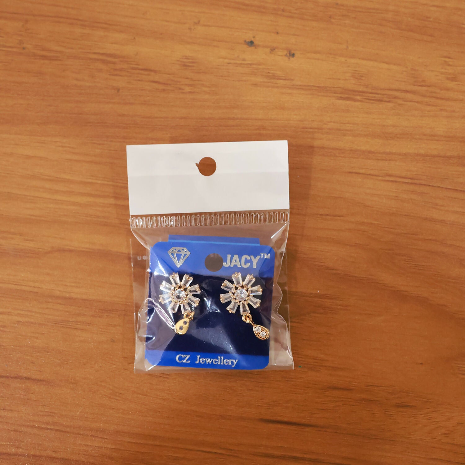 Floral Crystal Drop Earrings with Gold Finish for Festive & Party Wear - Image 6