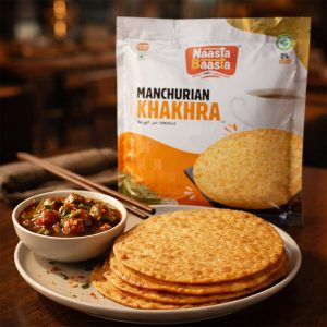 Naasta Baasta Manchurian Khakhra Healthy & Delicious Ready to Eat Crispy Fusion Snack(200gm)