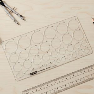 Plastic Circle Master Drawing Template & Multiple Circle Sizes for Drafting (Pack of 10)