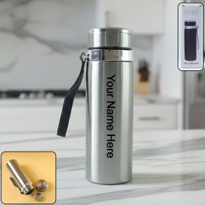 Customize Stainless Steel Vacuum Insulated Flask Bottle with Leakproof Lid (1 Pc, 800 ML)