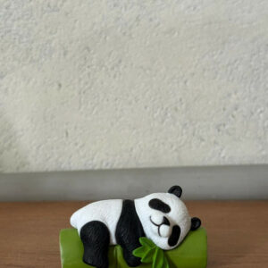 Sleeping Panda poly-resin Bamboo Showpiece | Cute Mini Decorative Figurine
