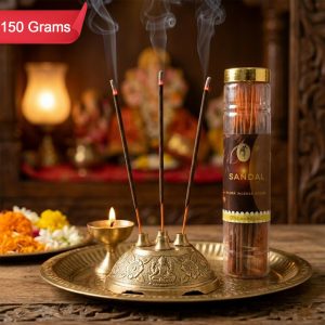 Sandal Flora Incense Sticks Creamy Sandalwood Aroma for Meditation & Rituals