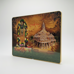 Shree Ram Mandir Ayodhya Temple Devotional Wall Art Frame Home Decor