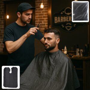 Professional Hair Cutting Cape for Salon & Home Use (1 Pc)