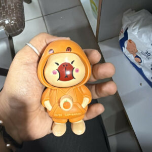 Cute Capybara Cartoon Keychain for Kids | Non-LED Backpack & Key Ring Charm