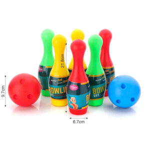 Aditi Kids Indoor Bowling Set with Colorful Pins & Soft Balls