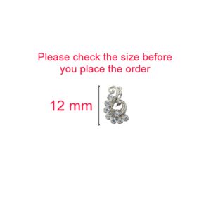 Silver-Plated AD Peacock Stud Earrings for women and girls