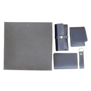 4 In 1 Premium PU Leather Wallet Gift Set for Men (4 Pc Set)