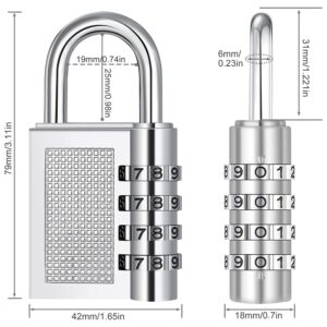 Heavy-Duty 4-Digit Resettable Combination Padlock (1 Pc)