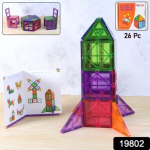 Magnetic Building Tiles - (26 Pc / Set)