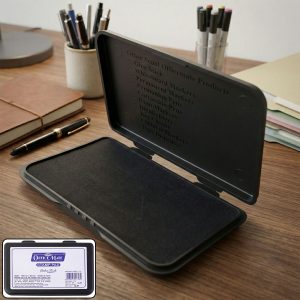 OfficeMate Black Feather Touch Stamp Pad for Office And School Use (155x95 mm)