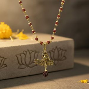Mahakal Pendant with Rudraksha Necklace Mala