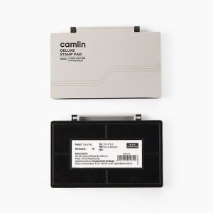 Camlin Deluxe Stamp Pad – Black Ink for Clear Impressions