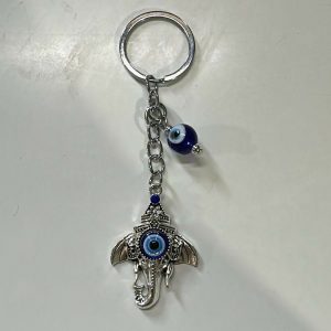 Ganesh Evil Eye Keychain for Car Keys, Bags & Spiritual Gifting