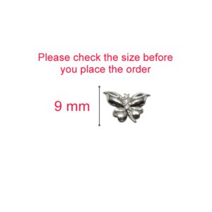 Diamond Accent Sterling Silver Butterfly Stud Earrings for Women and girls