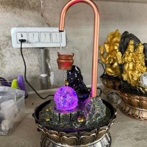 Lord Shiva LED Tabletop Water Fountain for Home Temple