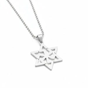 Geometric Star Chain Pendant for Men & Women