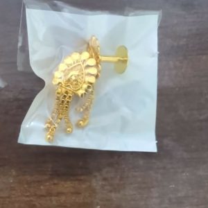 Nice 3 Line Golden Earrings for Women & Girls – Traditional Fancy Jewellery Gift